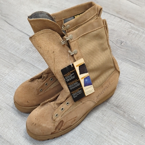 Belleville Gore-tex Men's Tan Military Tactical Boots Size 10 R
